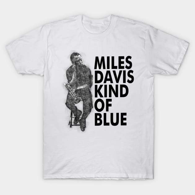 90s Miles Davis Kind Of Blue T-Shirt by Sentra Coffee